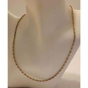 Necklace Gold Tone Boho Elegant Minimalist Classic Chain Link Statement Jewelry